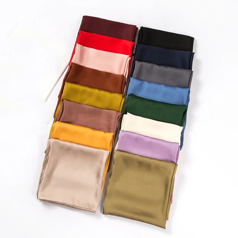 Satin Scarf Women 70cm Solid C - огляд і ціна Silk Neck Scarf