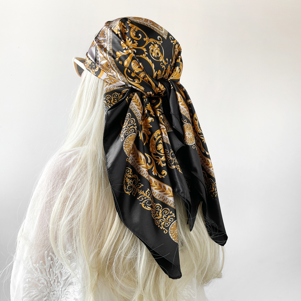 Silk Shawl Satin Square Scarf  - огляд і ціна Silk Neck Scarf
