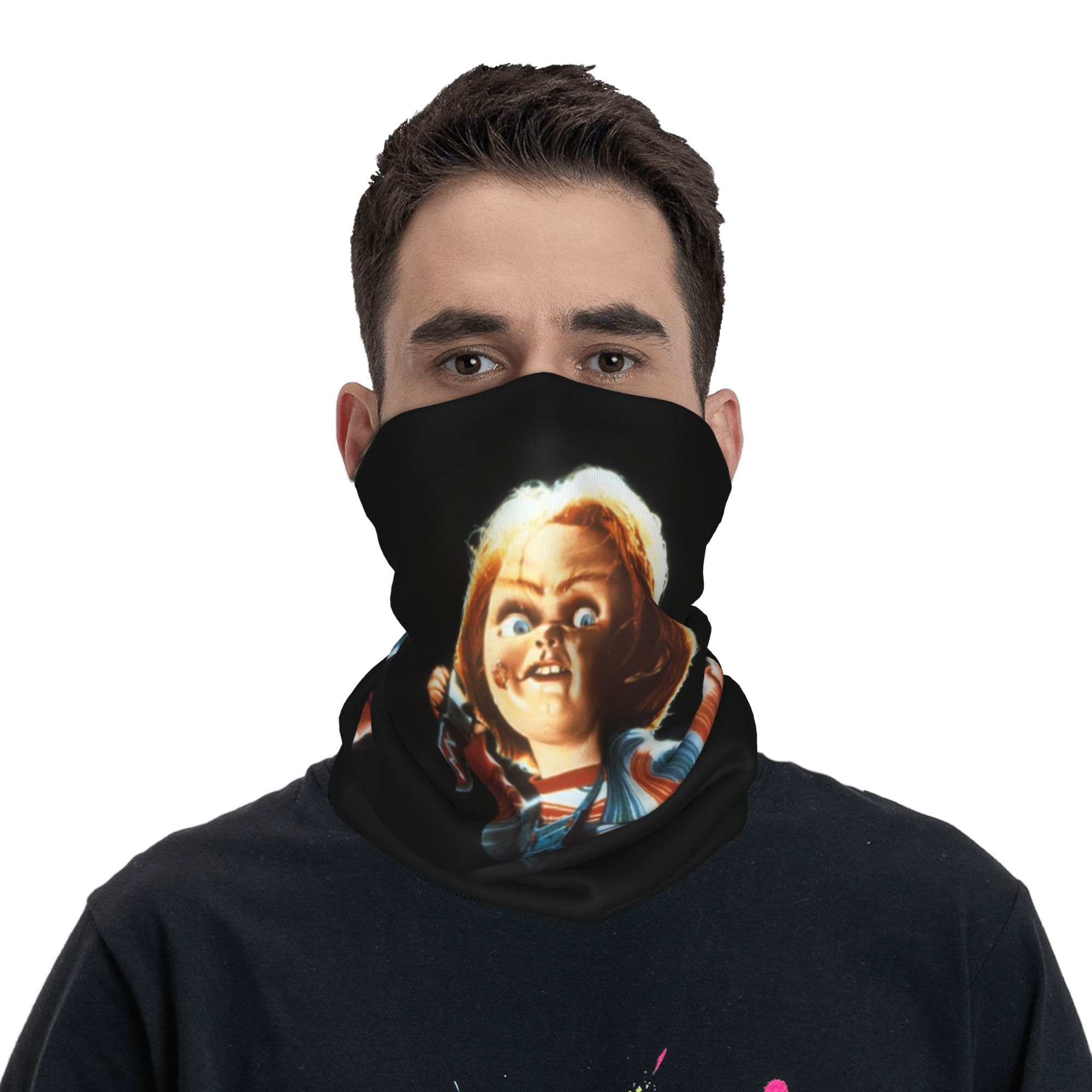 Custom Horror Devil Doll Chuck - огляд і ціна Neck Warmer Tube