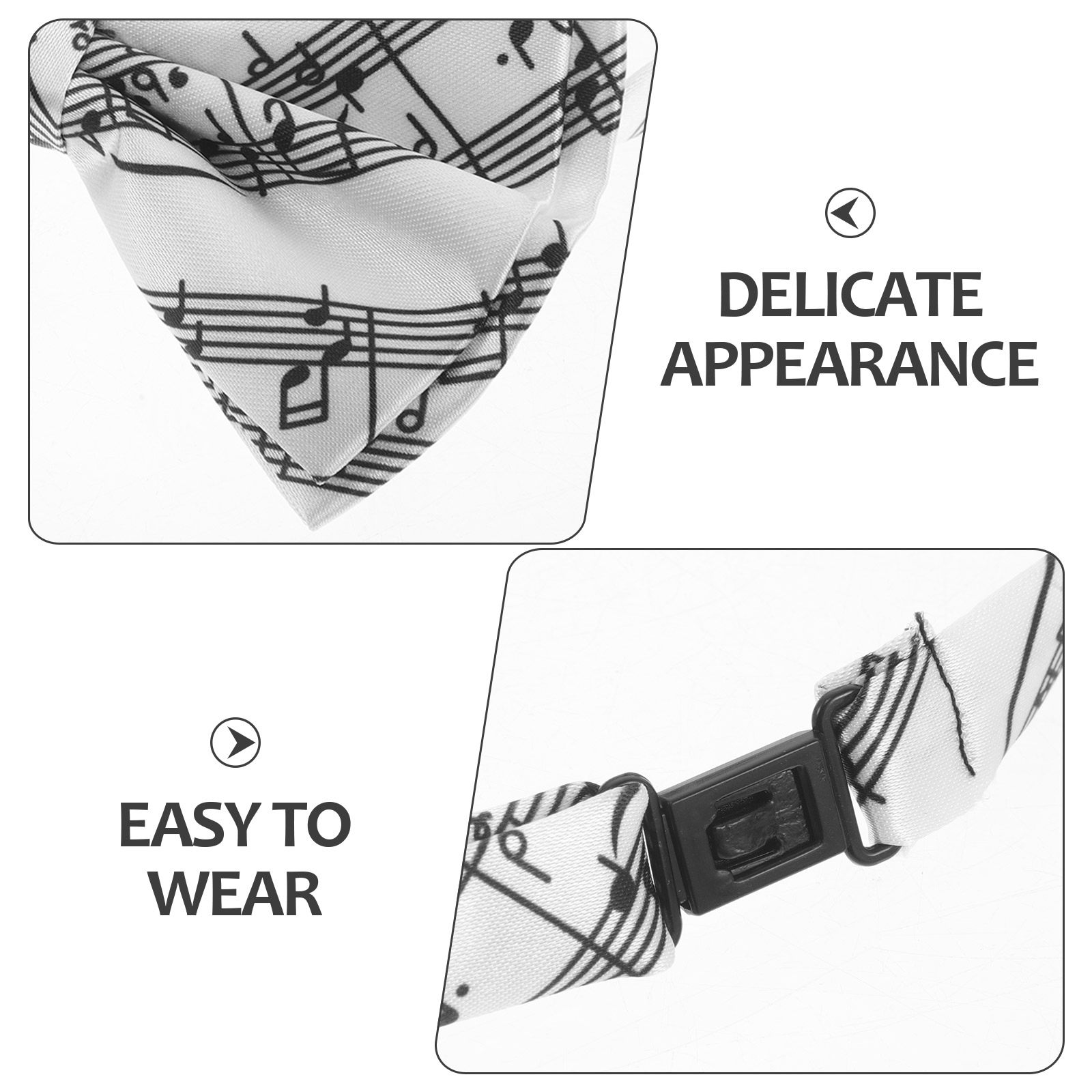 3pcs Piano Theme Bow Tie Pre-T - огляд і ціна Bow Tie Pre Tied