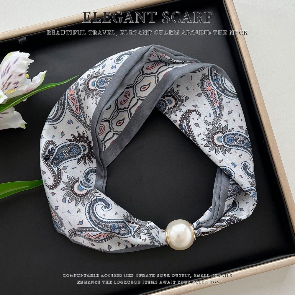 Elegant Magnetic Clasp Pearl S - огляд і ціна Ascot Neck Scarf