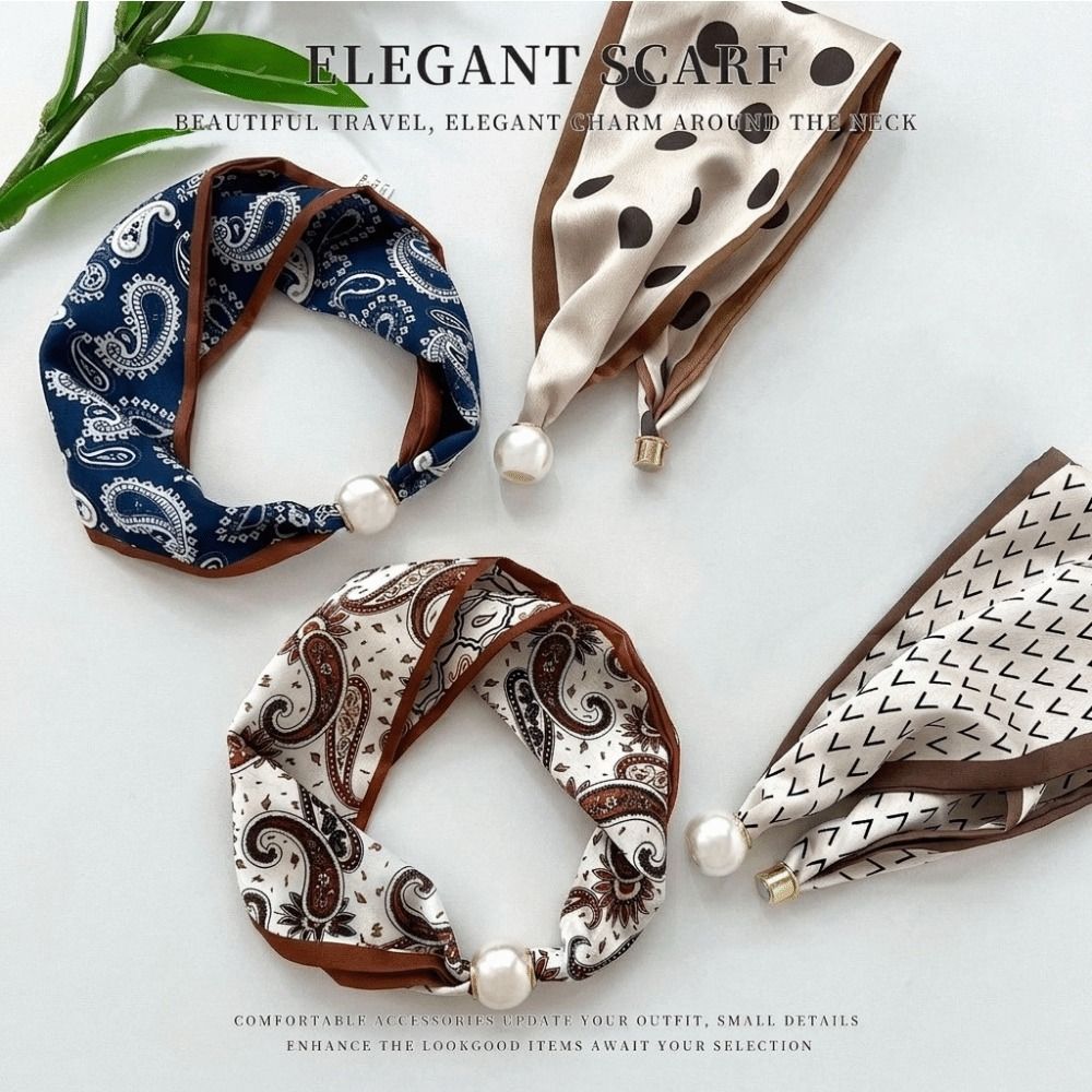 Elegant Magnetic Clasp Pearl S - огляд і ціна Ascot Neck Scarf