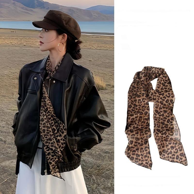 Polka Dot Floral Print Silk Sc - огляд і ціна Ascot Neck Scarf