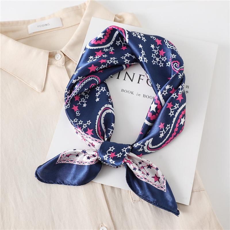 60cm Luxury Square Silk Scarf  - огляд і ціна Silk Neck Scarf