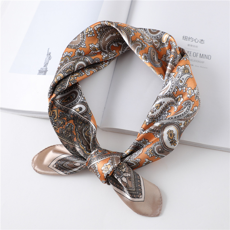 60cm Luxury Square Silk Scarf  - огляд і ціна Silk Neck Scarf