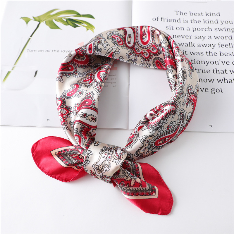 60cm Luxury Square Silk Scarf  - огляд і ціна Silk Neck Scarf