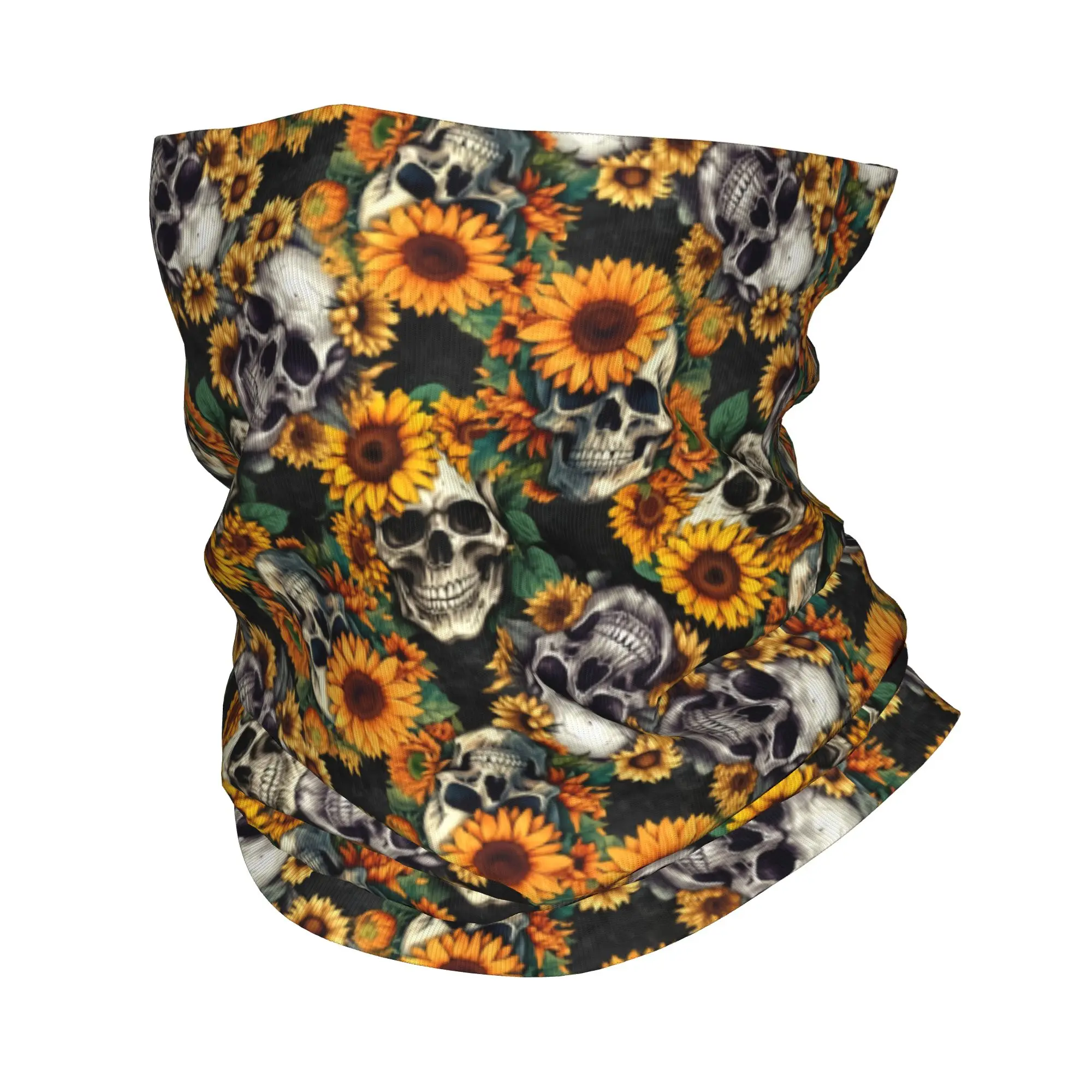 New Goth Sunflower SKull Banda - огляд і ціна Neck Warmer Tube