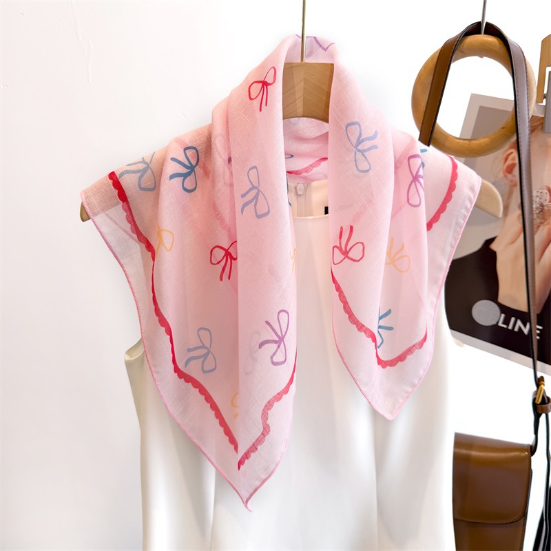 50cm Cotton Linen Square Scarf - огляд і ціна Bandana Cotton
