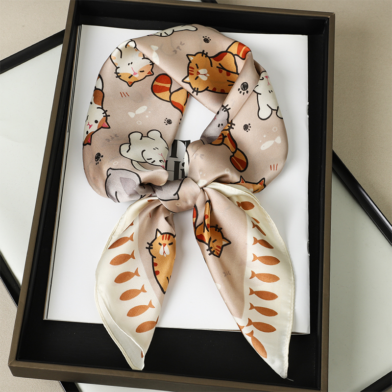 Luxury Silk Shawl Fat Cat Squa - огляд і ціна Silk Neck Scarf