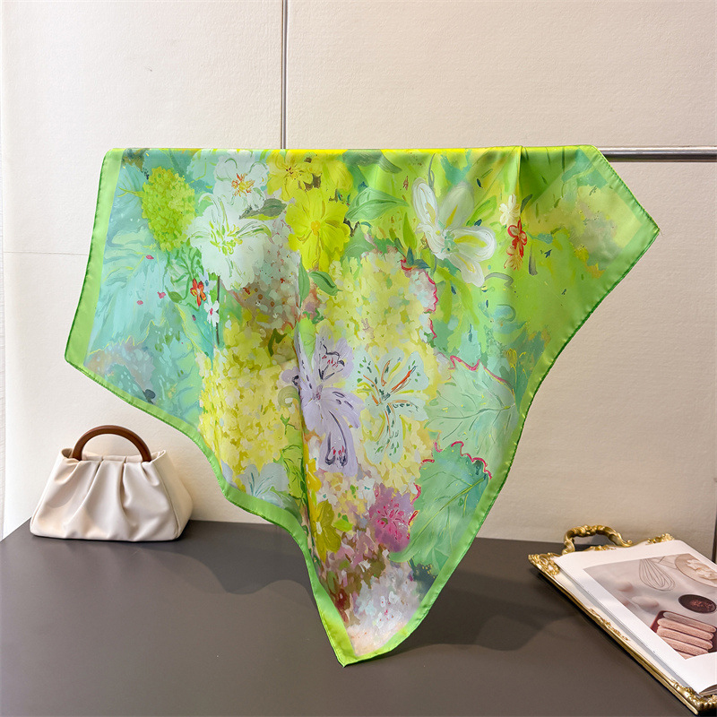 70*70cm Square Silk Scarf for  - огляд і ціна Ascot Neck Scarf