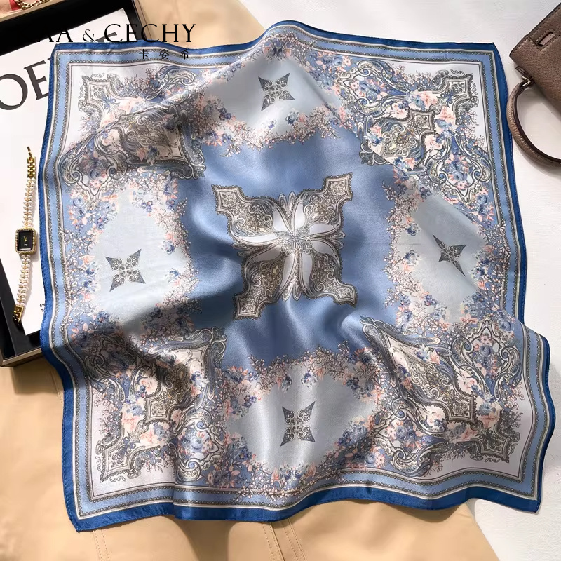 Baroque Floral 100% Mulberry S - огляд і ціна Ascot Neck Scarf