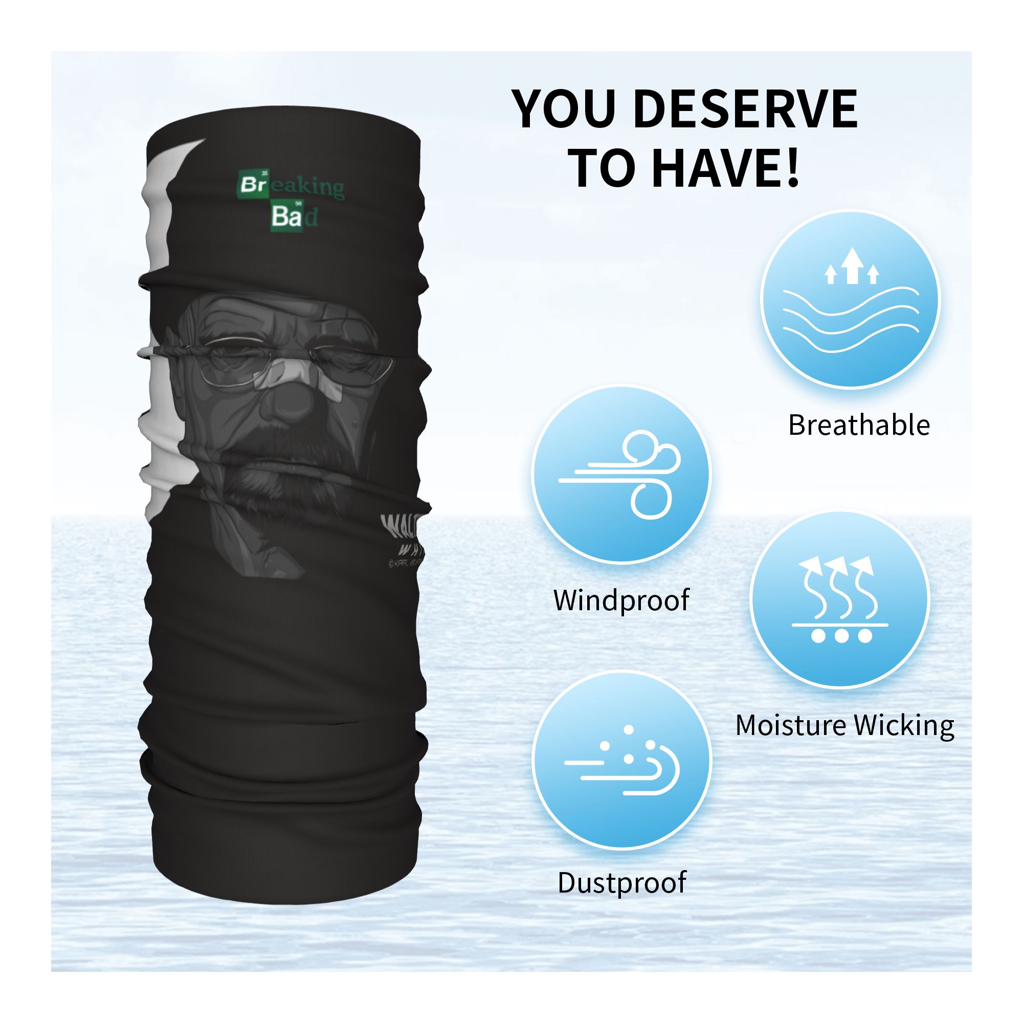 Custom Cool Breaking Bad Walte - огляд і ціна Neck Warmer Tube