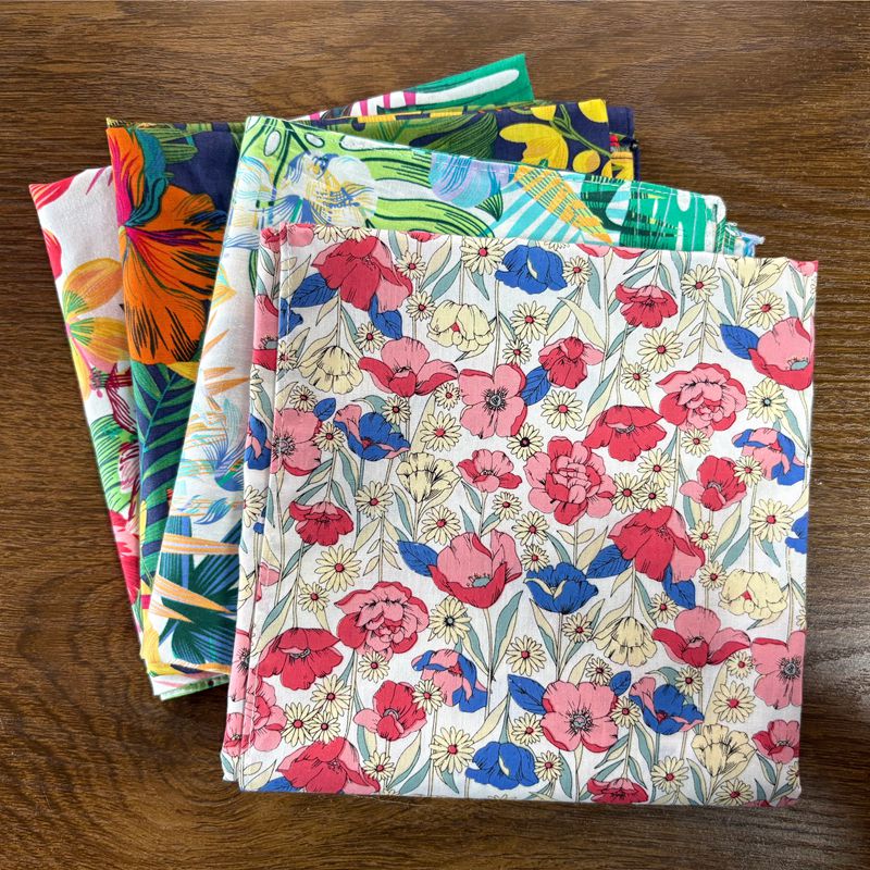70cm Bandana Leaves Flowers Pr - огляд і ціна Bandana Cotton
