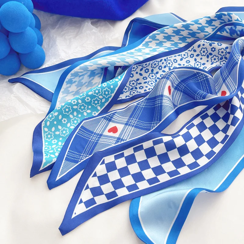 Klein blue silk scarf new chec - огляд і ціна Bandana Cotton