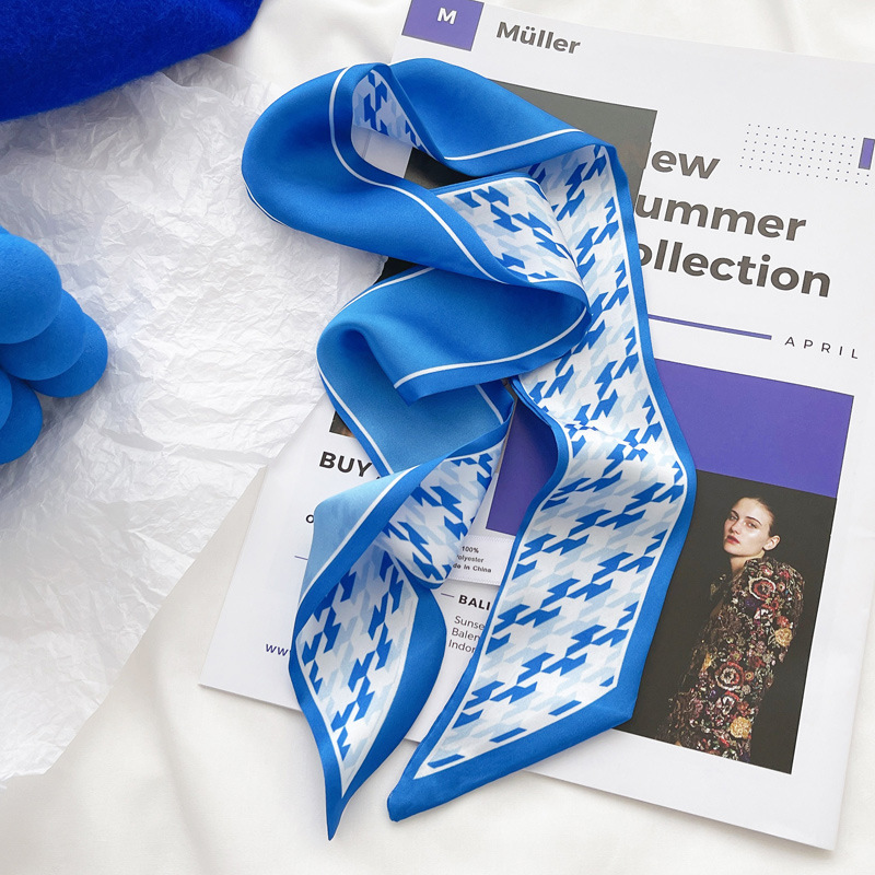 Klein blue silk scarf new chec - огляд і ціна Bandana Cotton